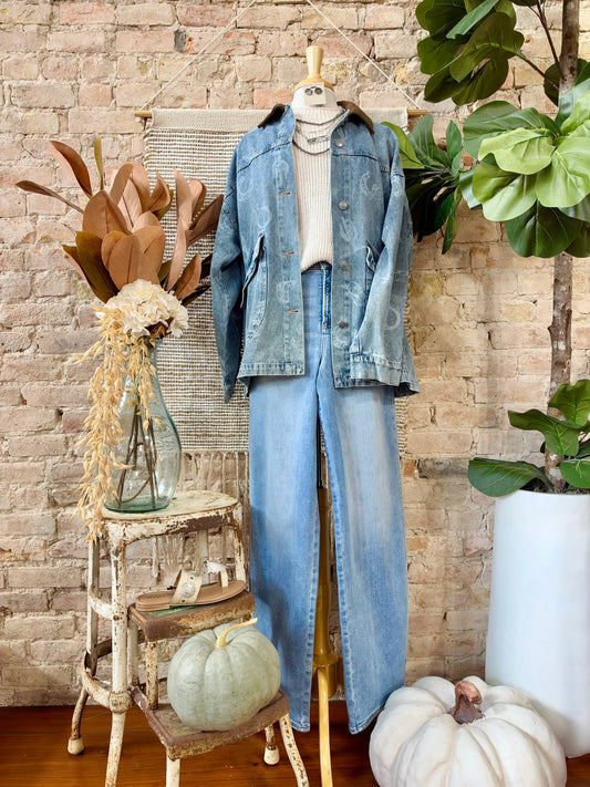 Saddle Up Cowgirl Western Denim Jacket