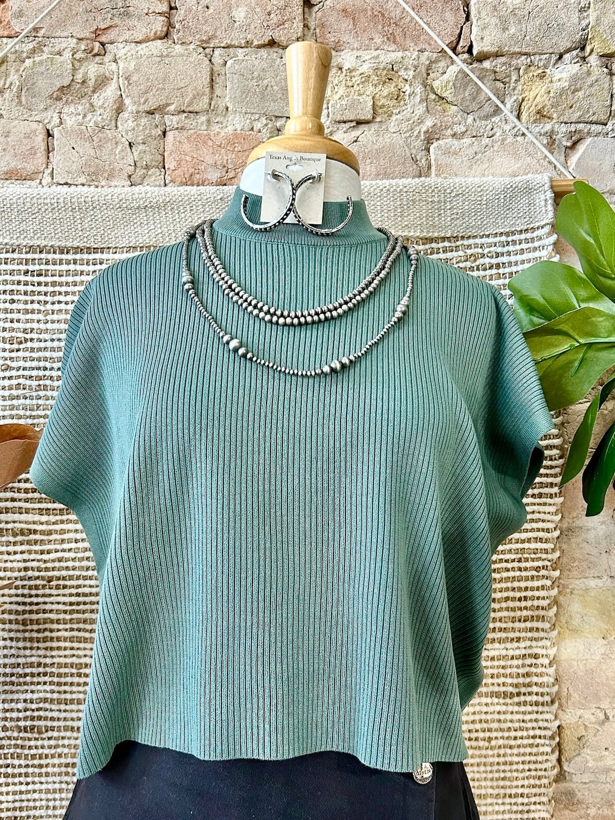 RESTOCK She's From Texas Jade Crop Top