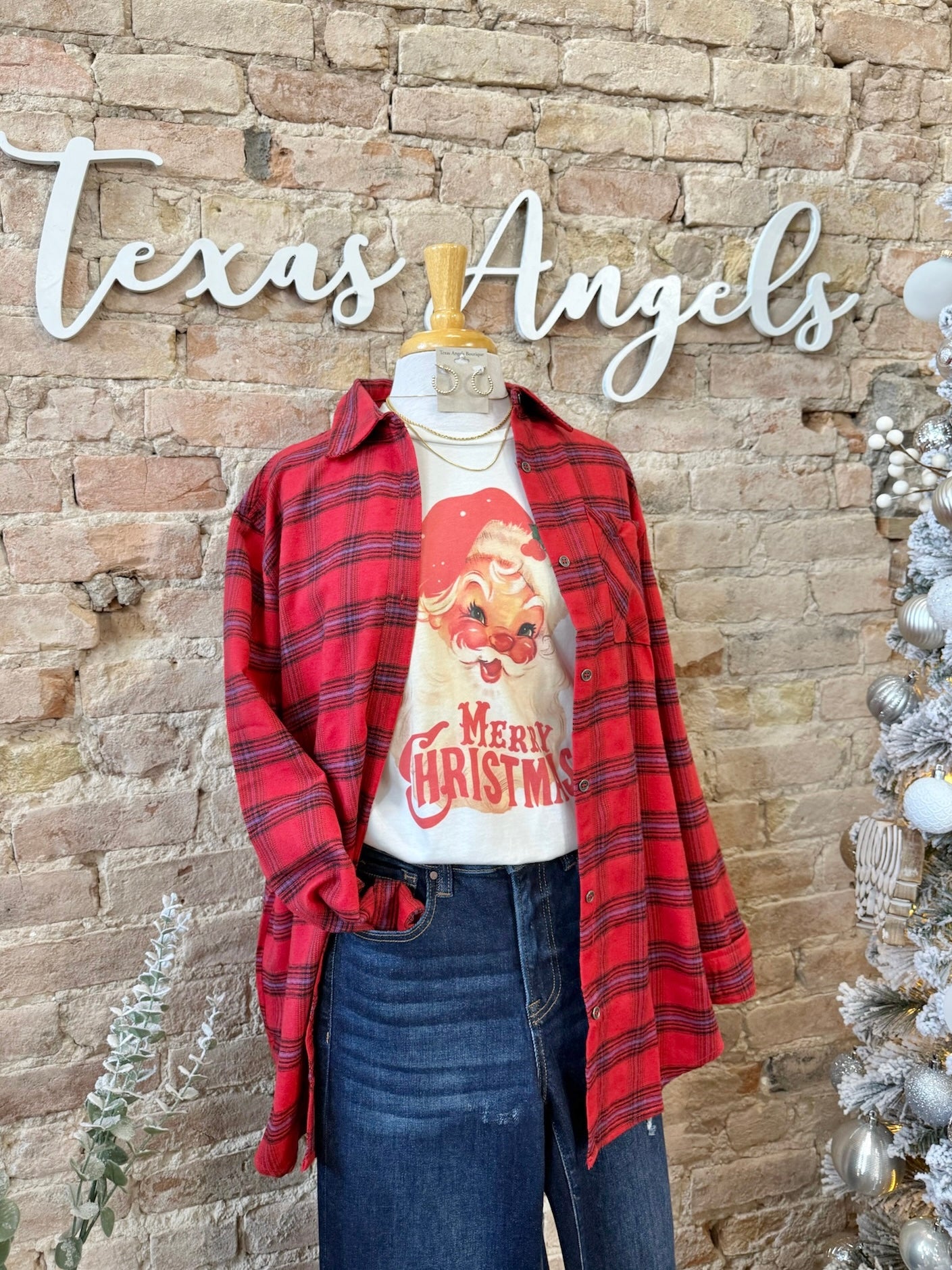 50% Off - Vintage Santa Clause Graphic Tee