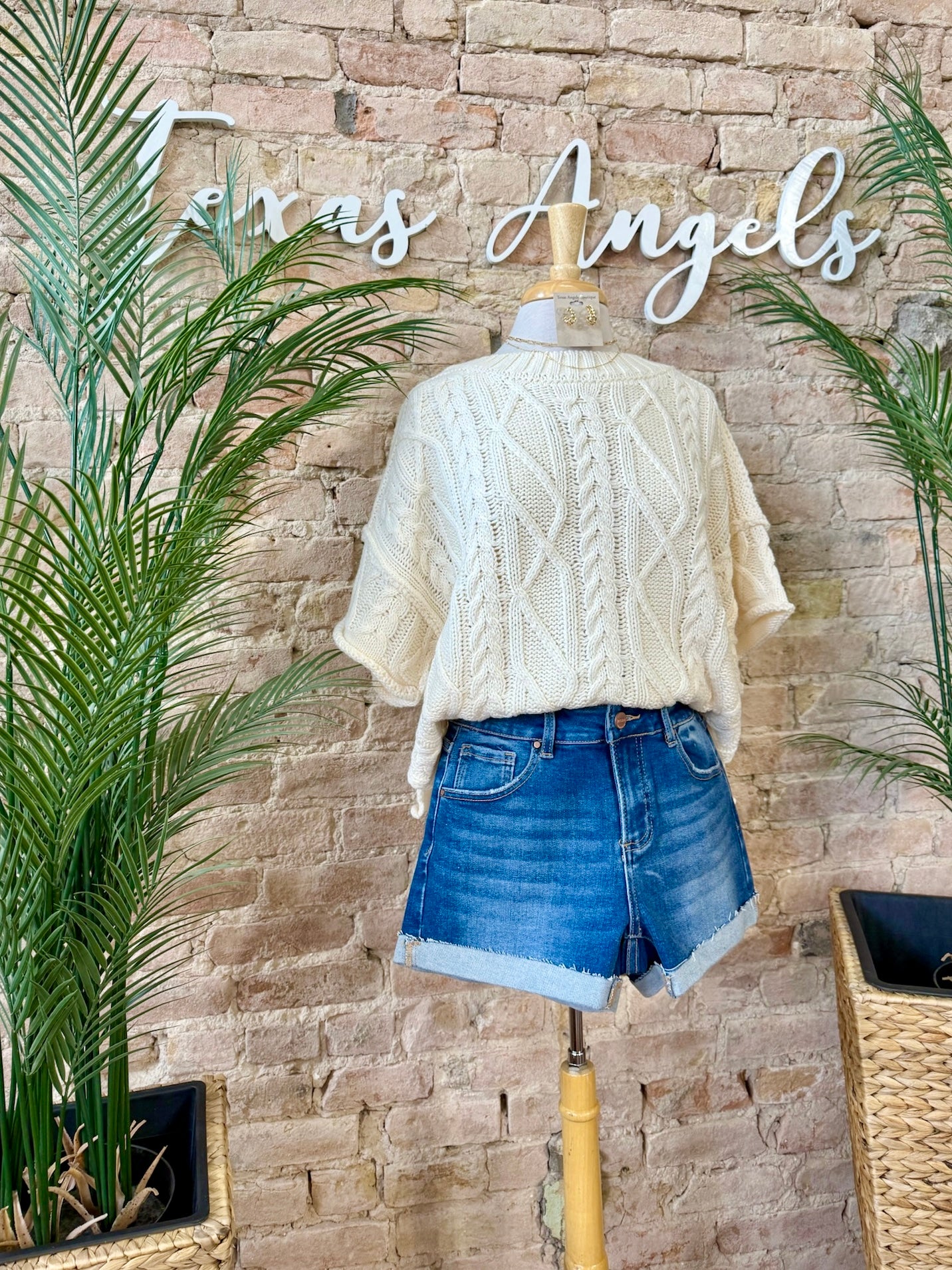 Knot A Care In The World Cream Knit Sweater