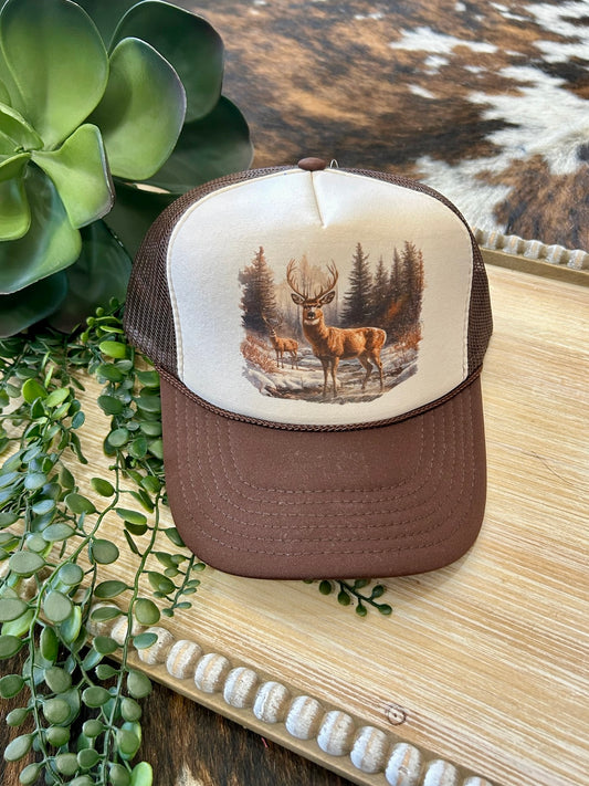 Deer Season Brown Trucker Hat