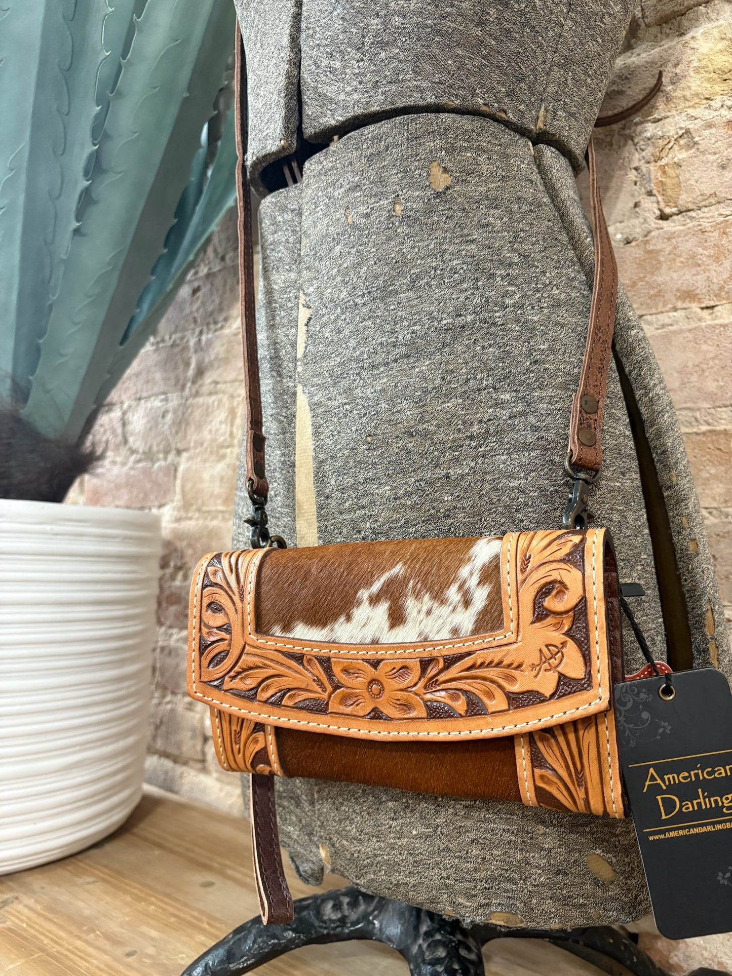 American Darling Cowhide Leather Crossbody