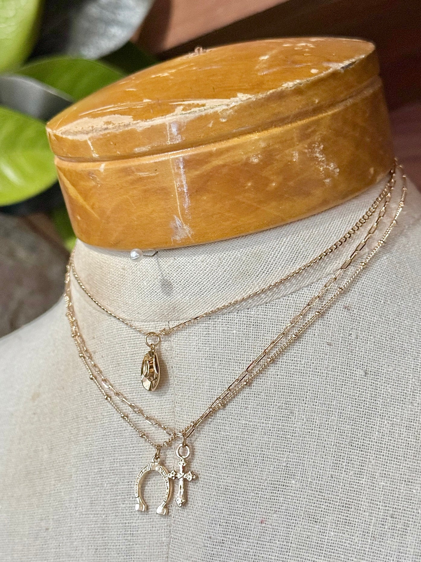 Gold Western Charm Necklace