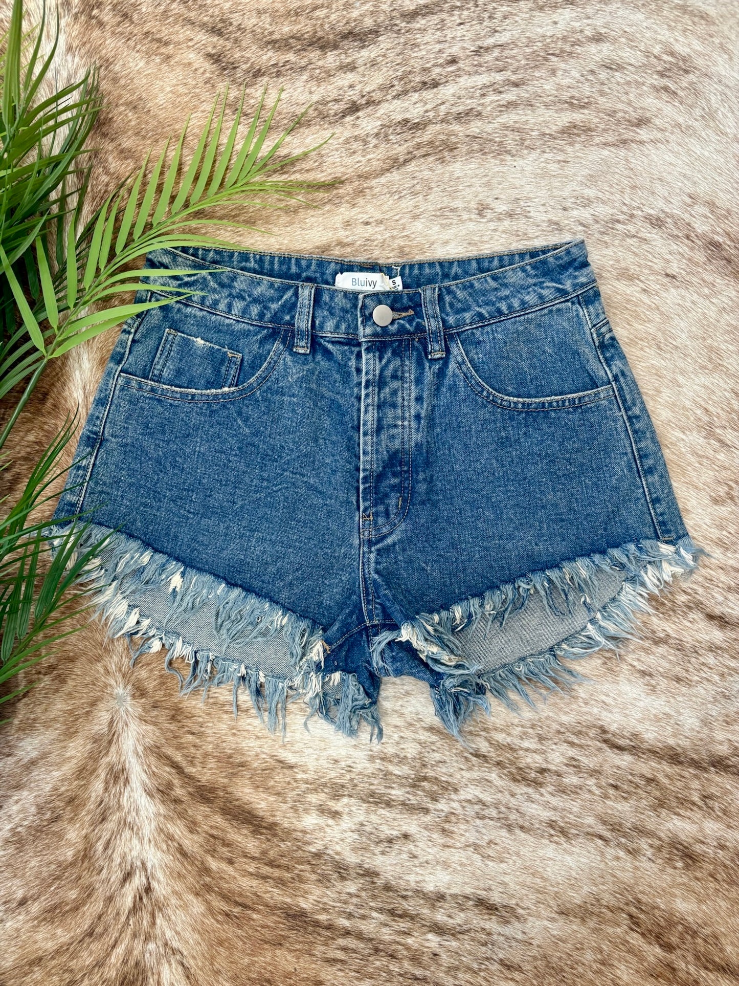 Days Like These Medium Wash Denim Shorts