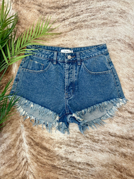 Days Like These Medium Wash Denim Shorts