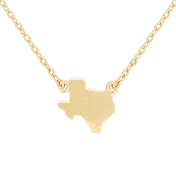 Gold Texas Earrings & Necklace