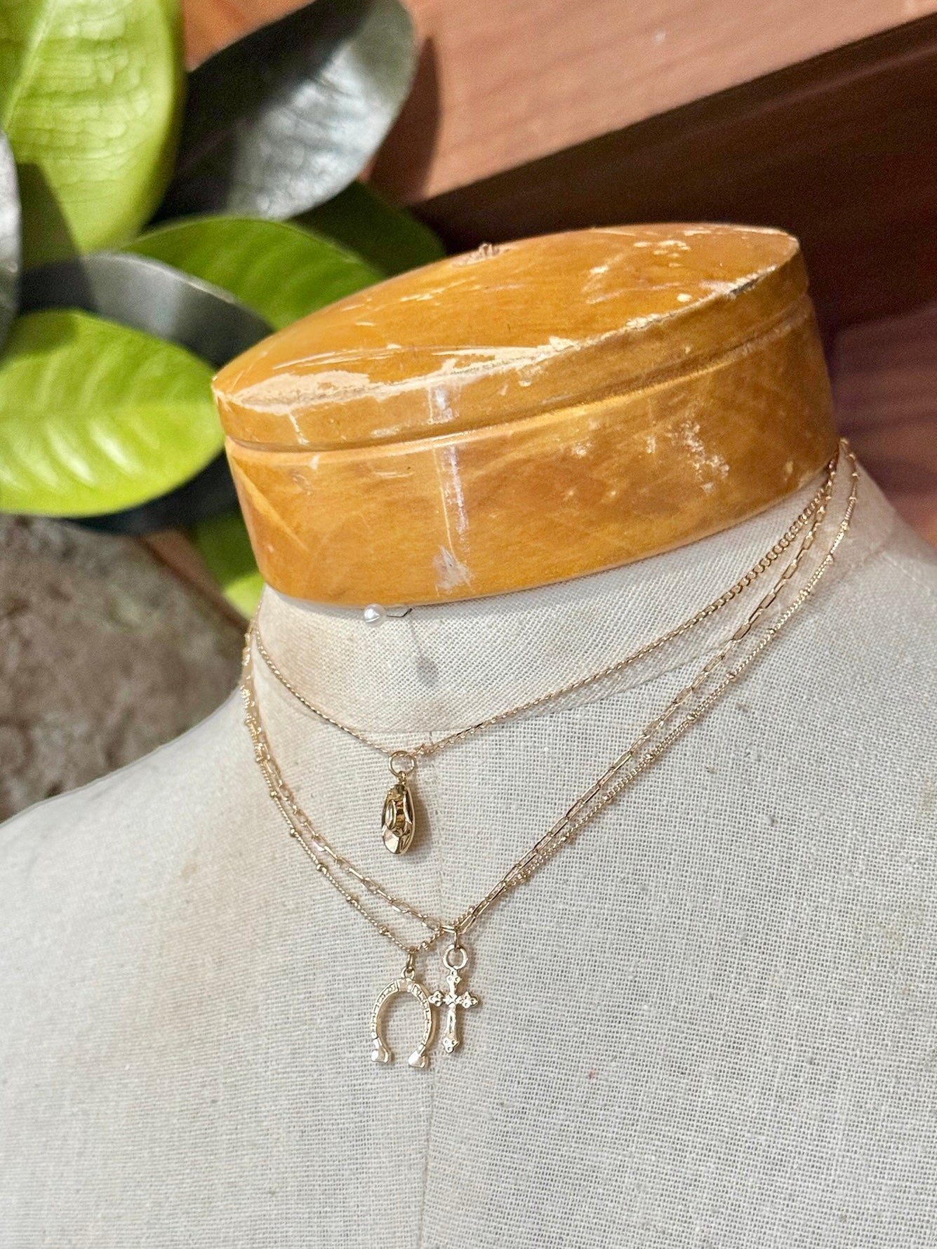 Gold Western Charm Necklace