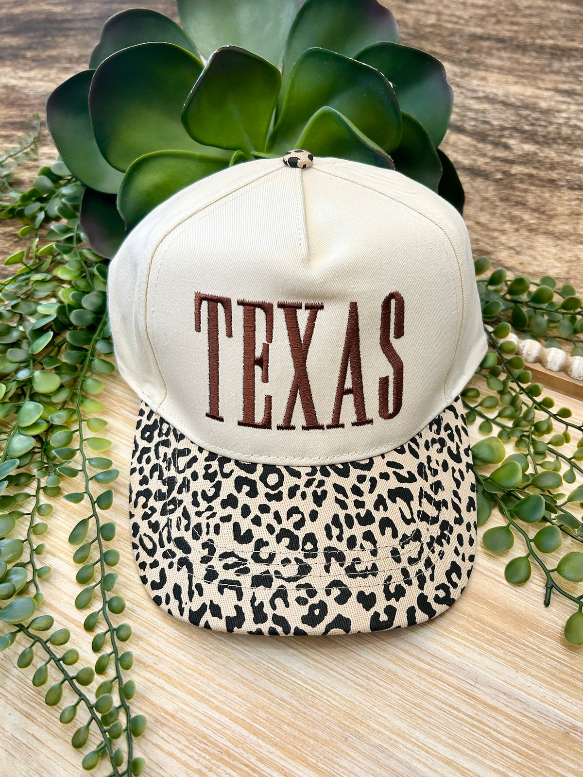 RESTOCK Texas Brown Embroidered Trucker Hat