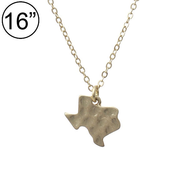 Gold Texas Earrings & Necklace