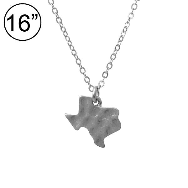 Silver Texas Earrings & Necklace