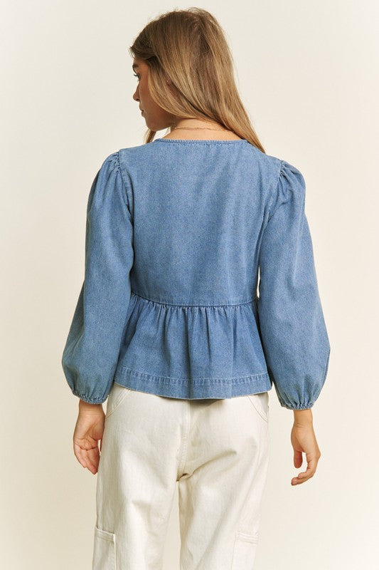 The Dreamer Denim Blouse