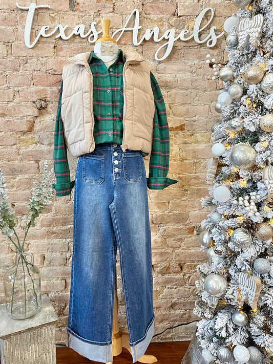 The Country Classic Green Flannel