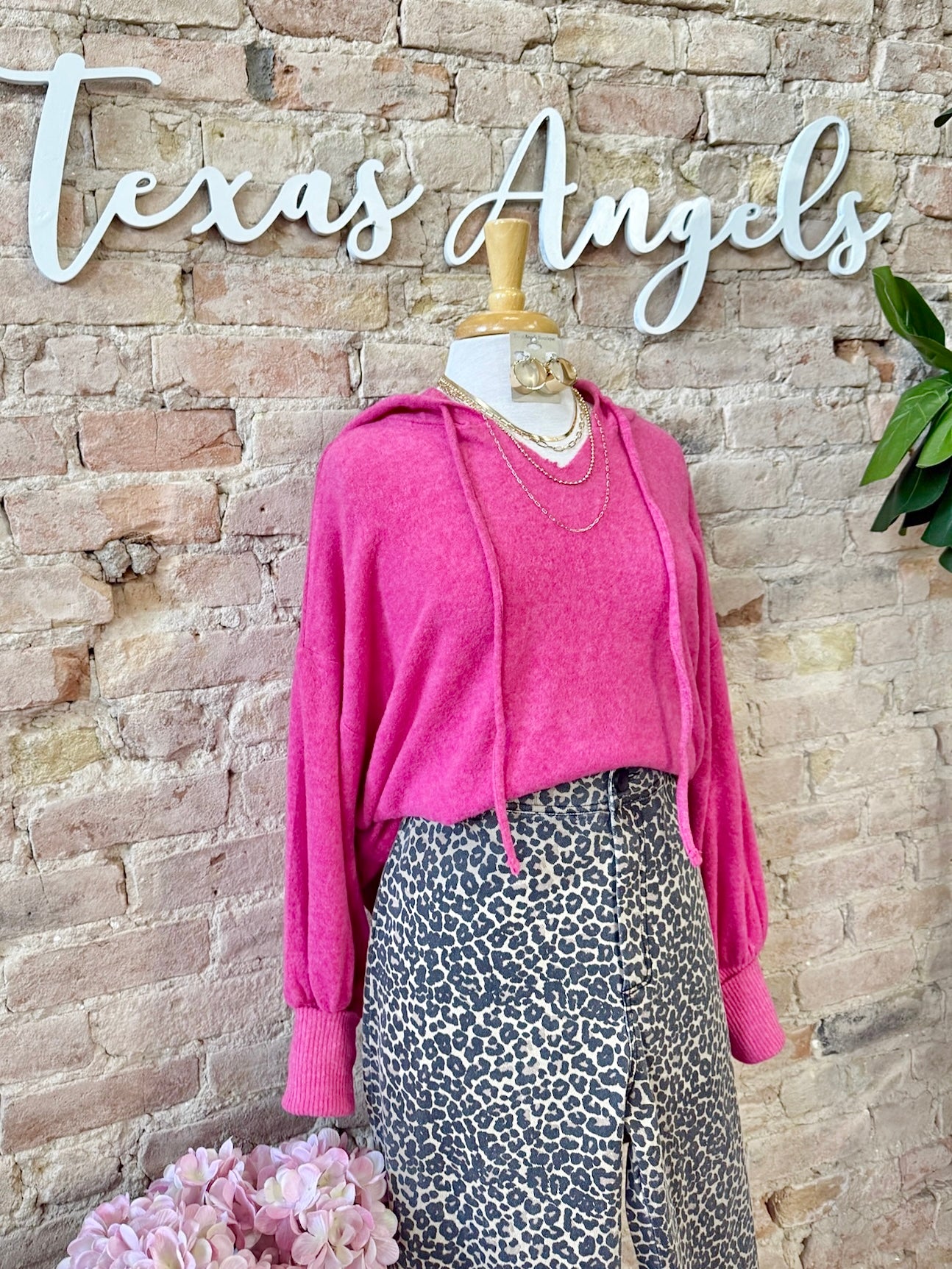 The Hottie In The Hot Pink Hoodie