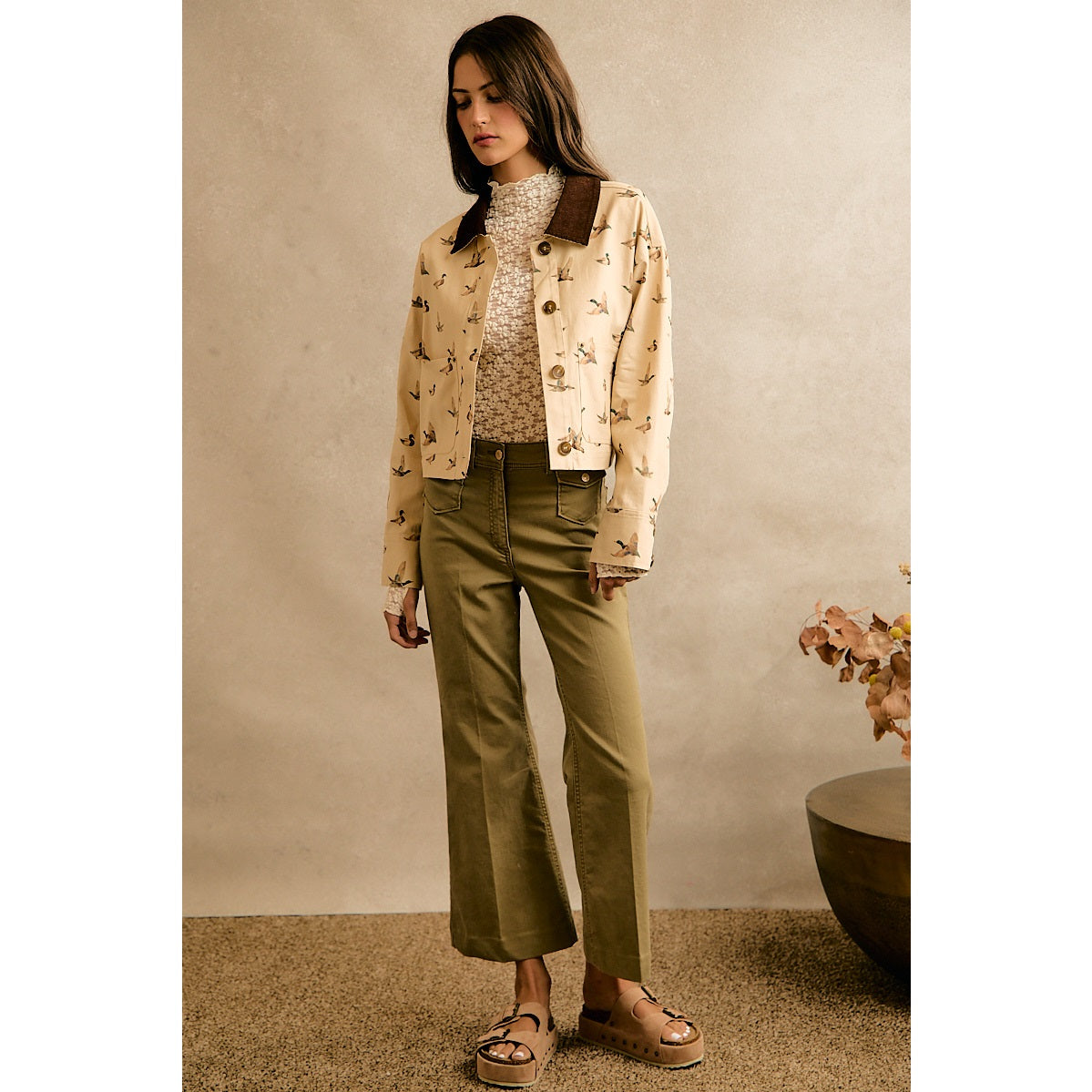 By The Creek Mallard Duck Corduroy Jacket