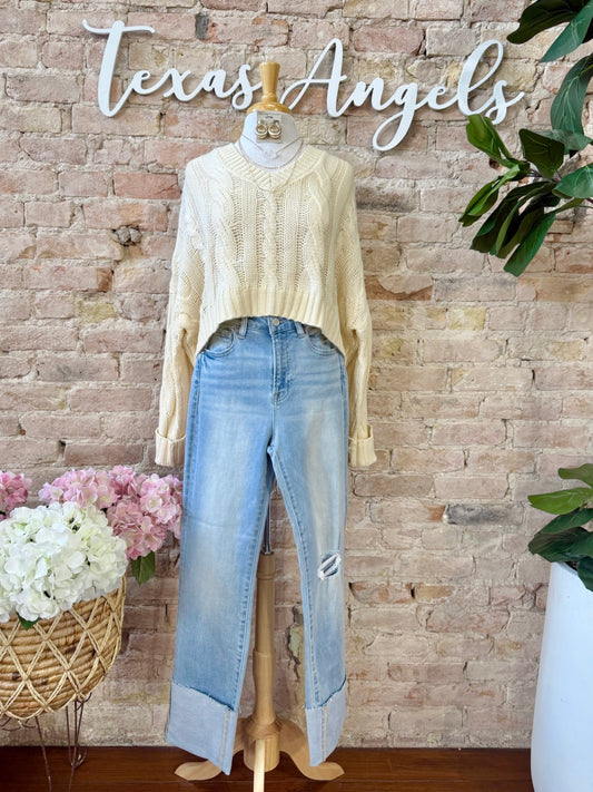 Special Kind Of Love Ivory Knit Sweater