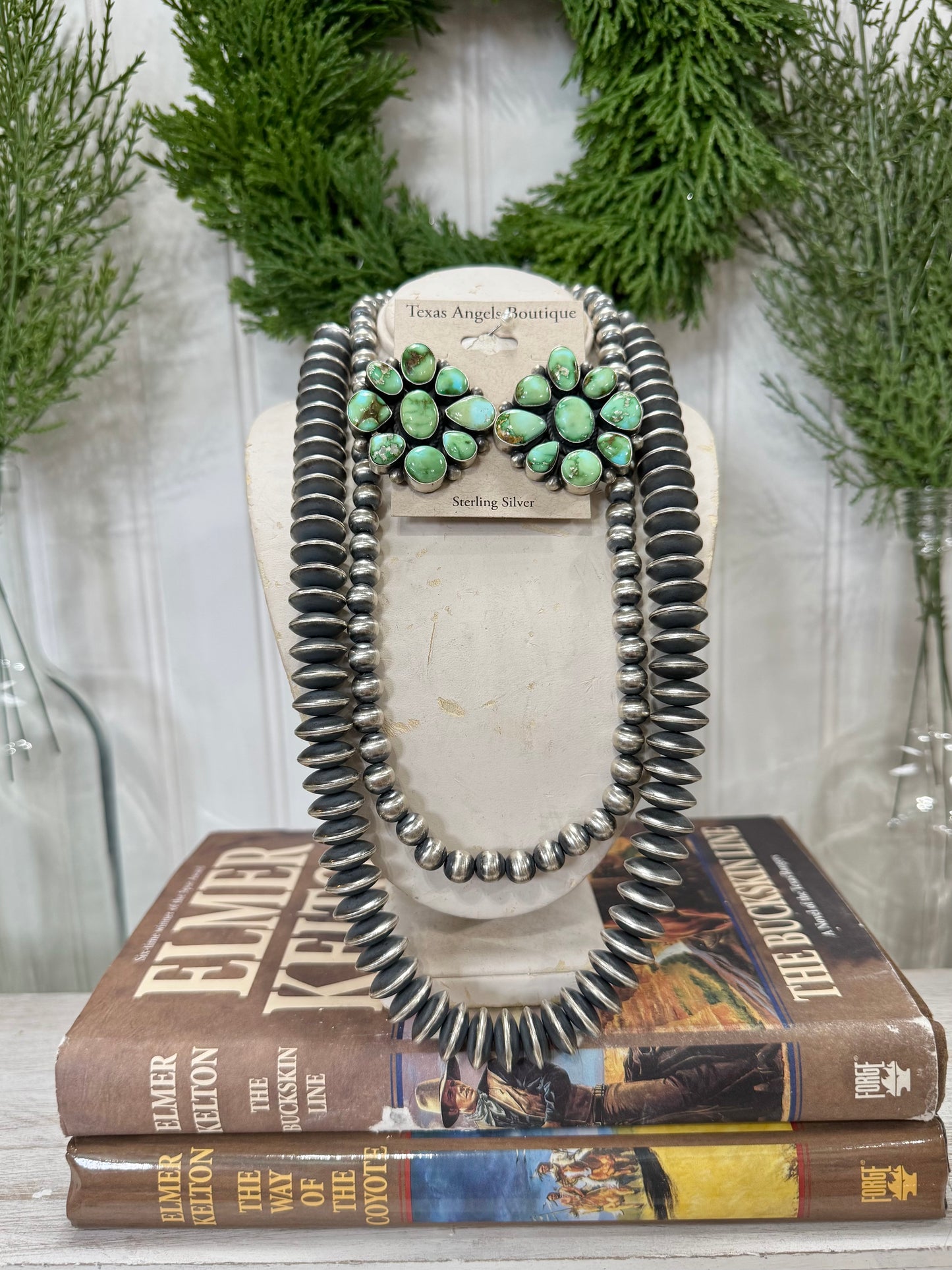 8MM Sterling Silver Navajo Pearl Necklace