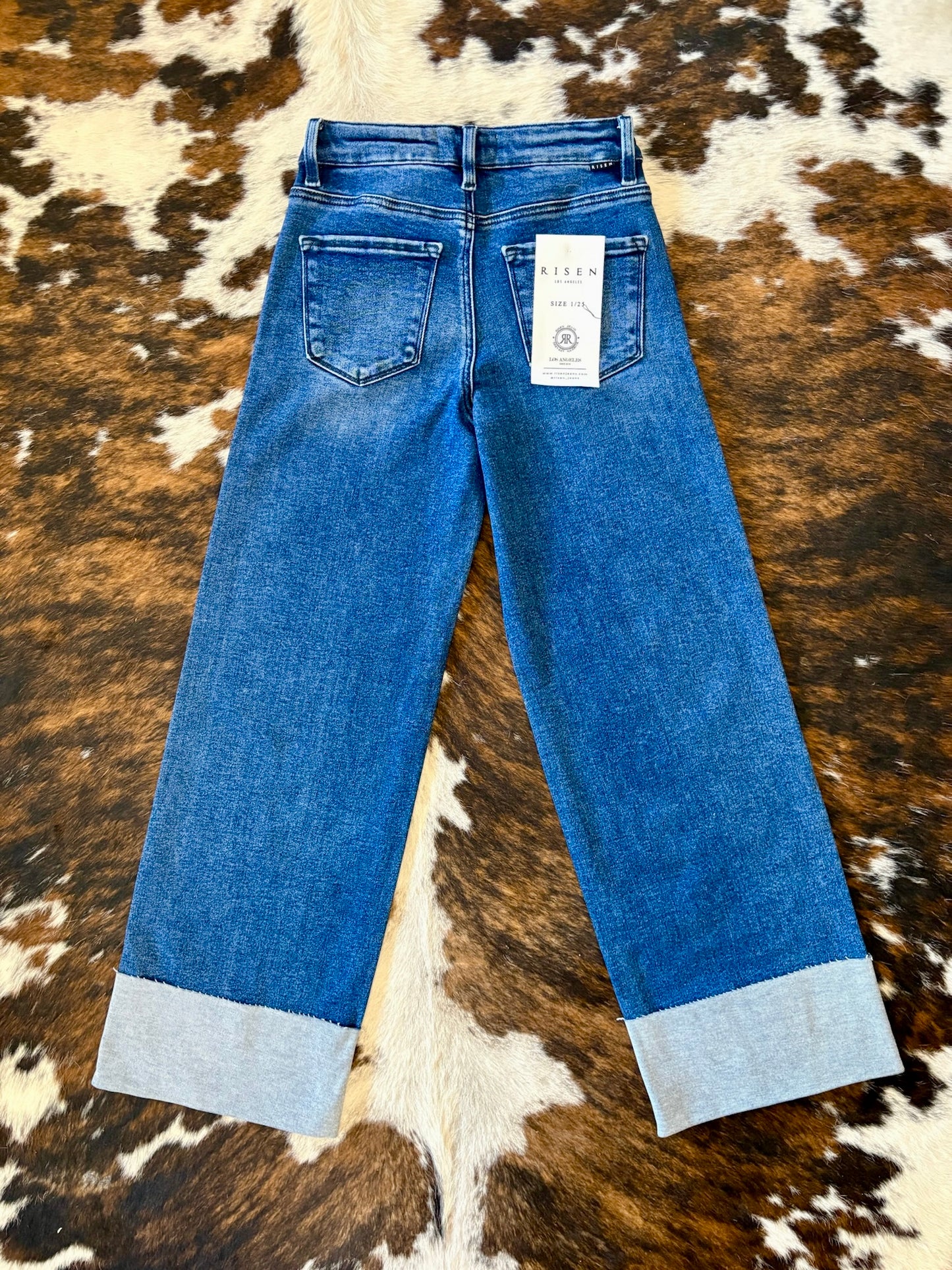 She’ll Leave You With A Smile Wide Leg Risen Jeans