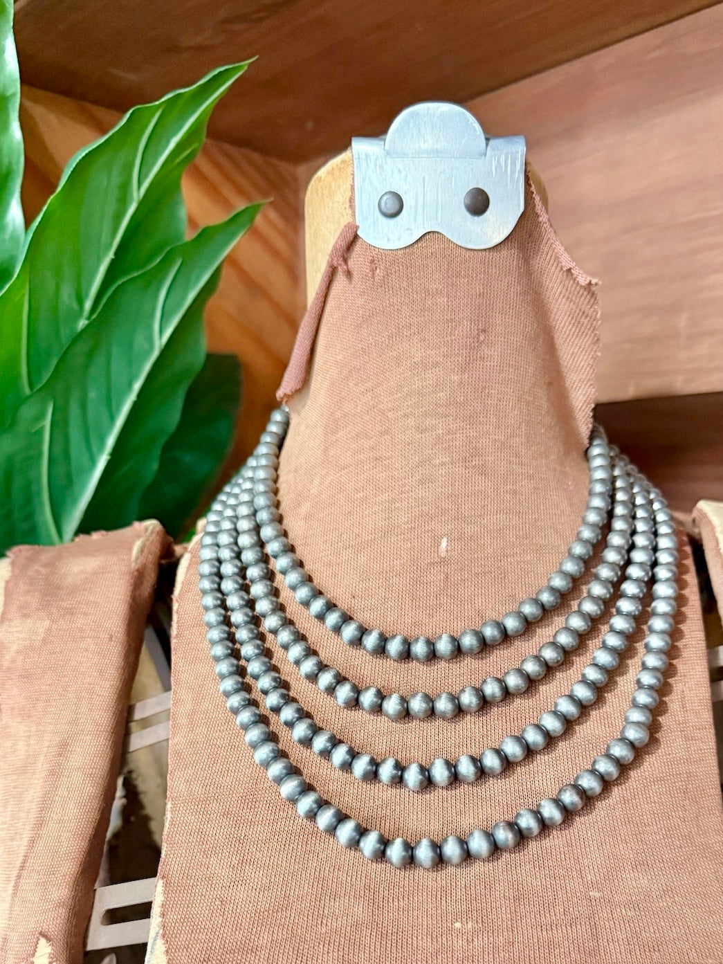 Silver Beaded Necklace