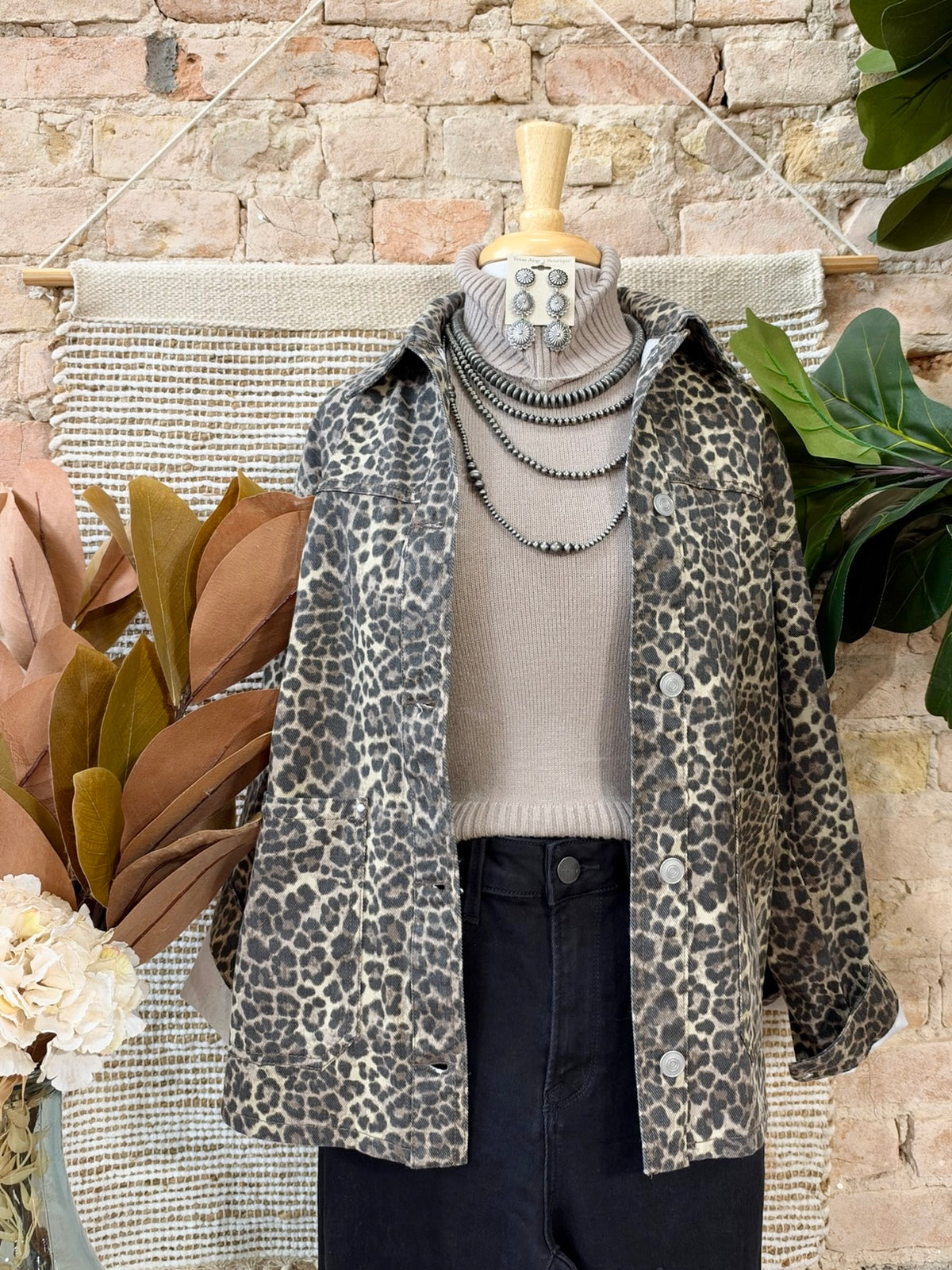 Live, Laugh & Leopard Print Jacket