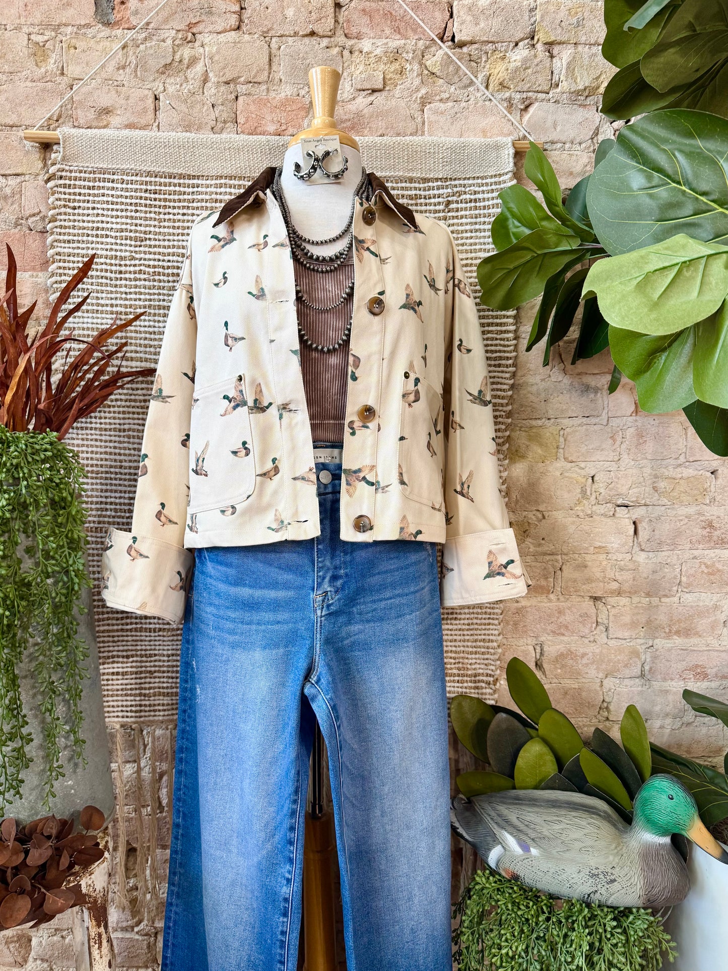 By The Creek Mallard Duck Corduroy Jacket