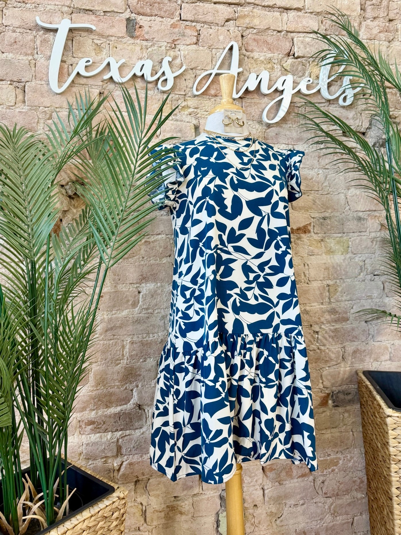 Finding Herself Navy Floral Dress