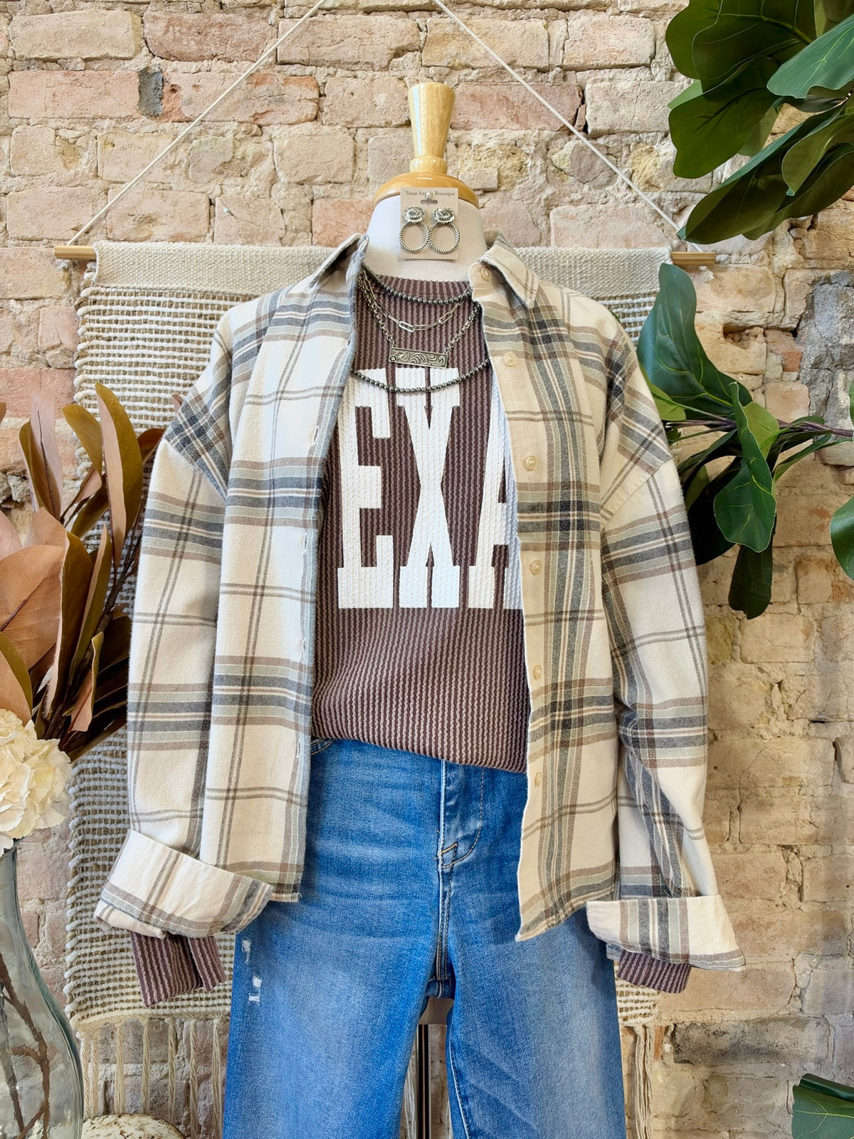 Texas On My Mind Brown Sweatshirt
