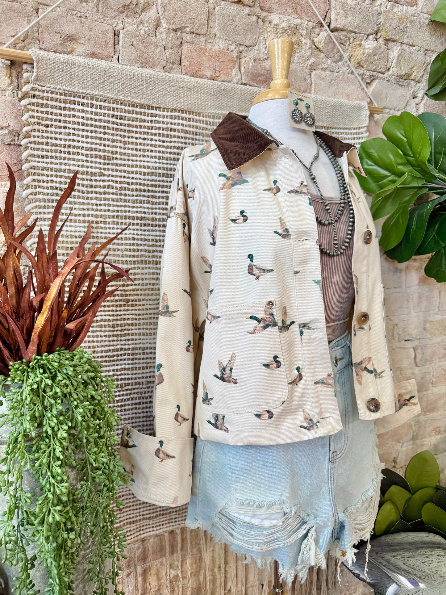 By The Creek Mallard Duck Corduroy Jacket