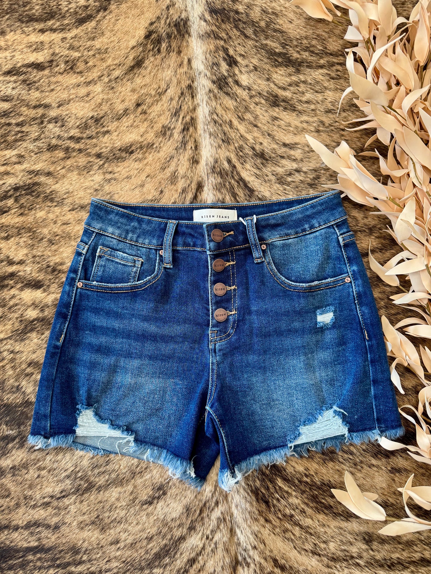 She’s The Reason Denim Risen Shorts
