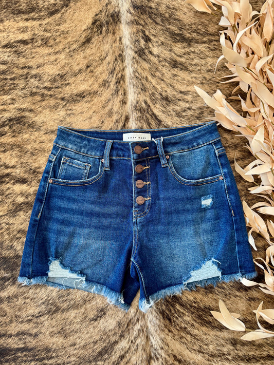 She’s The Reason Denim Risen Shorts