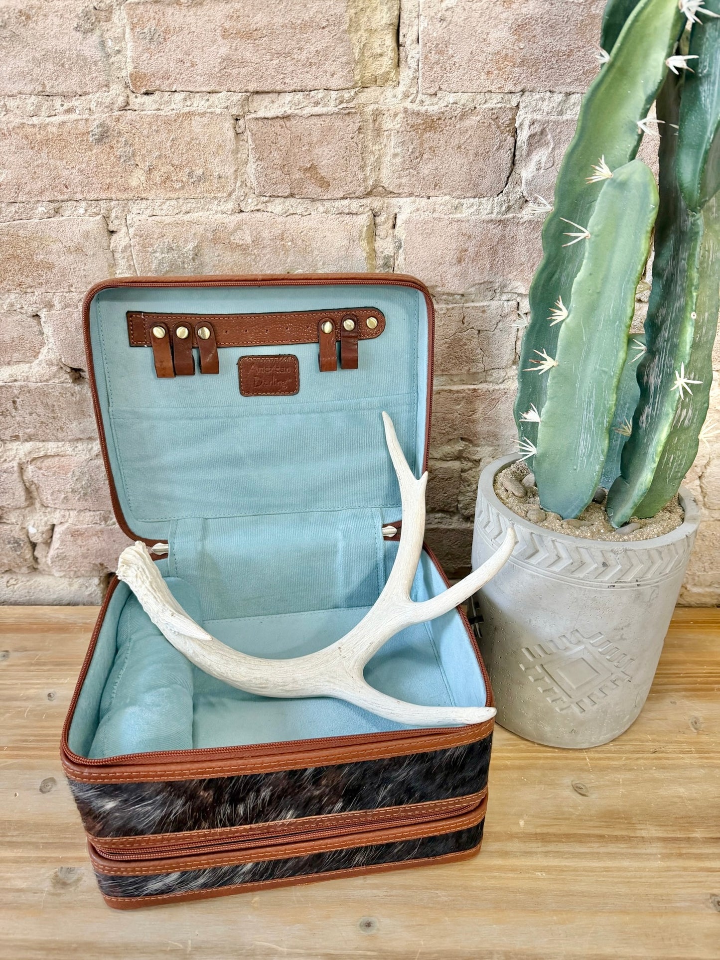 American Darling Tooled Leather Jewelry Box