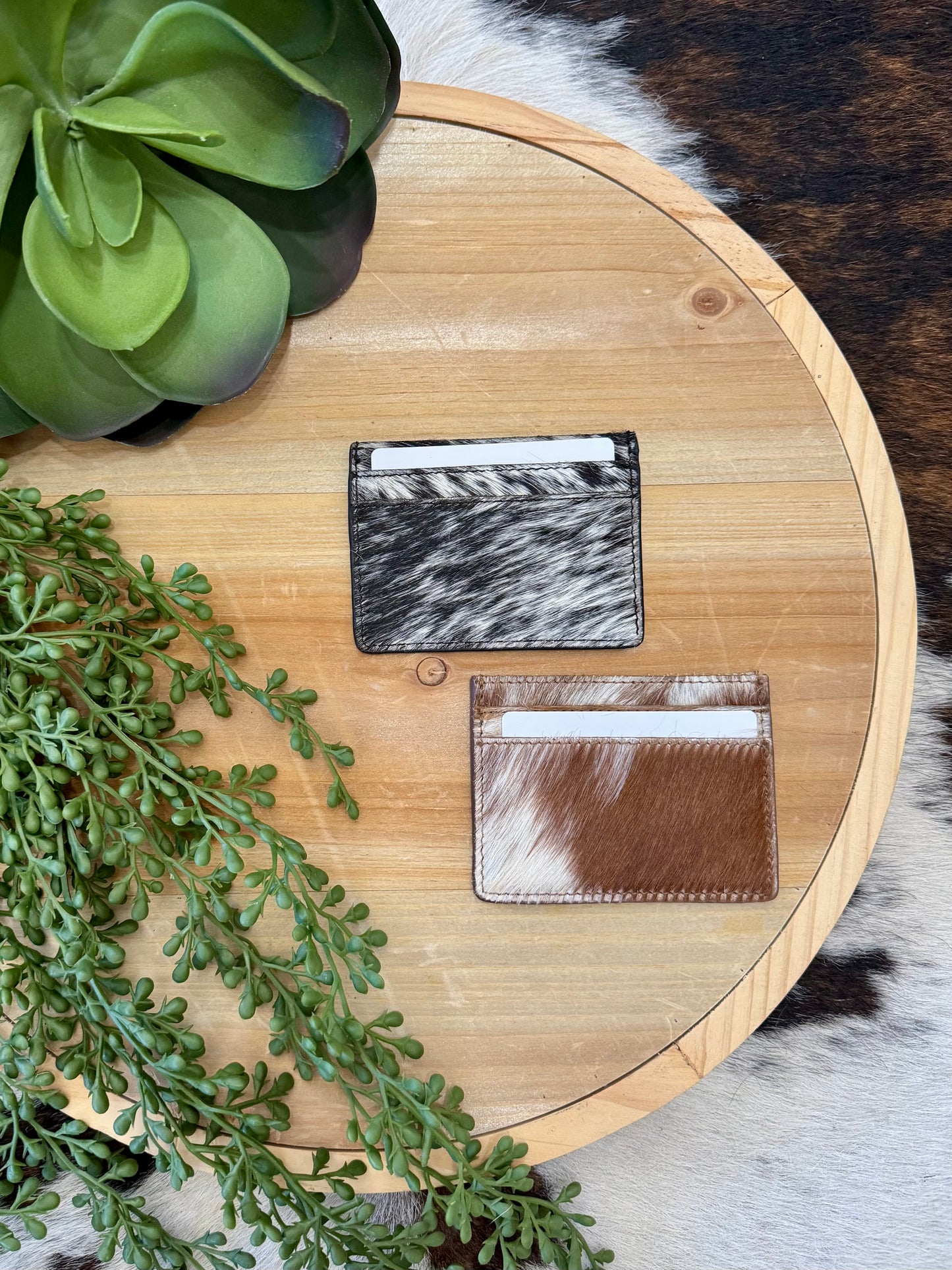 RESTOCK MYRA Cowhide Card Holders