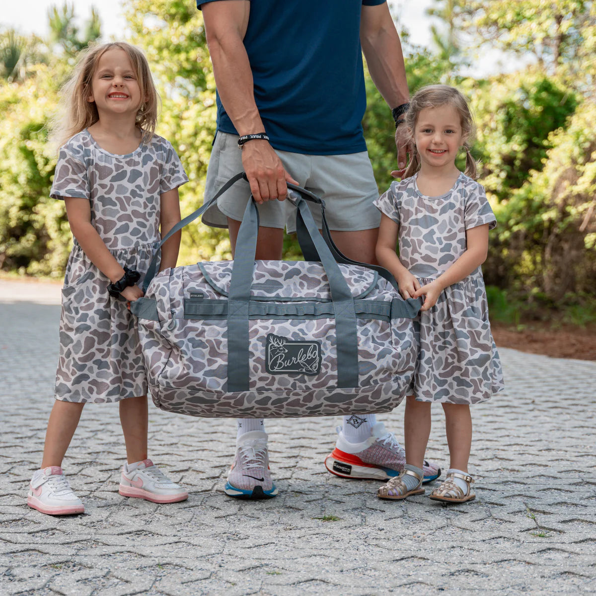 RESTOCK Camo Burlebo Duffle Bag