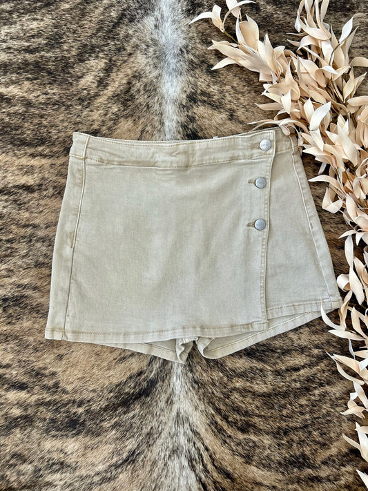 Finders Keepers Khaki Risen Skort