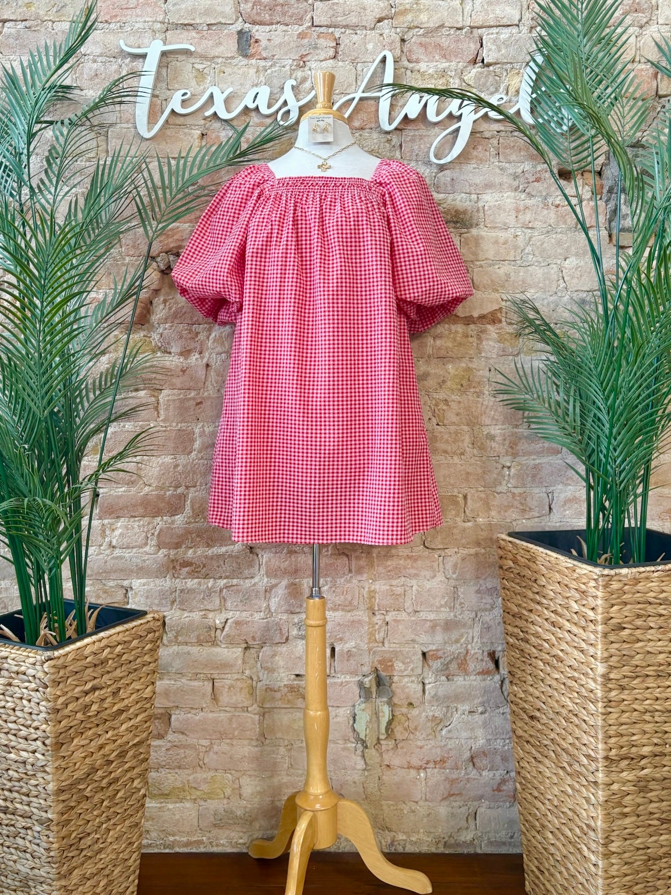 The Right Purpose Red Plaid Dress
