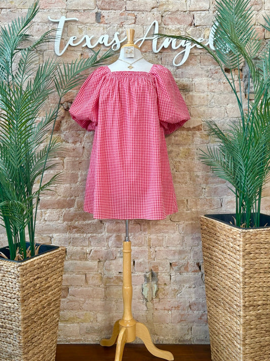 The Right Purpose Red Plaid Dress