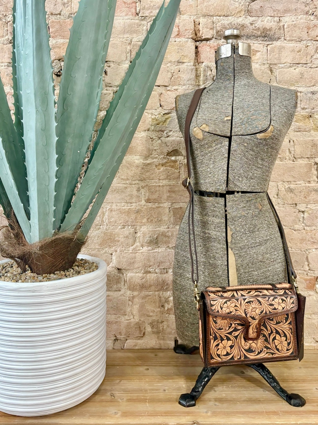 American Darling Tooled Leather Crossbody