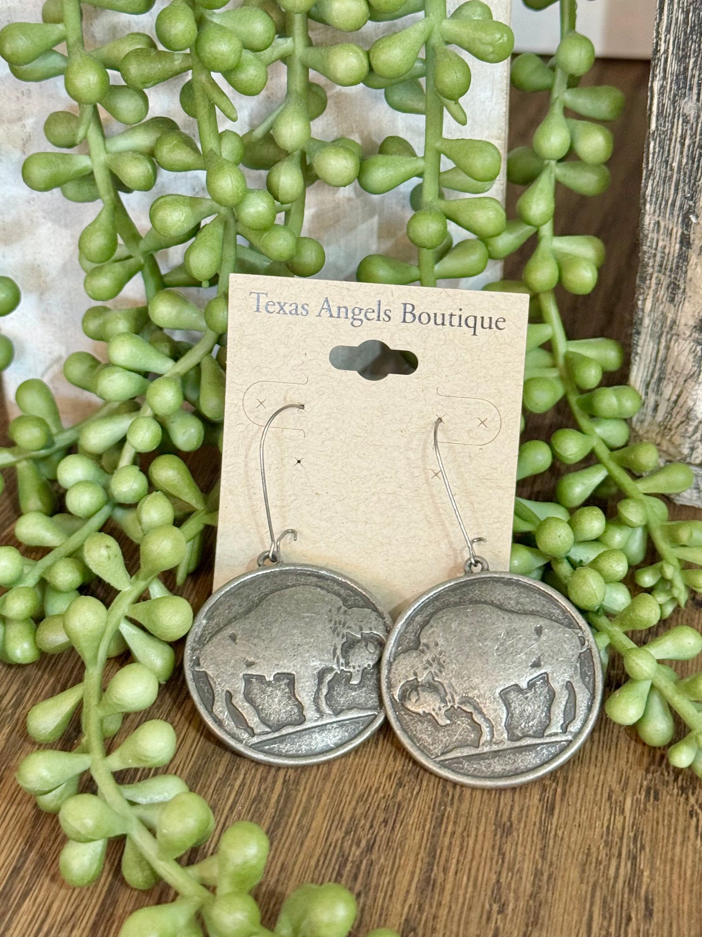 Buffalo Coin Earrings