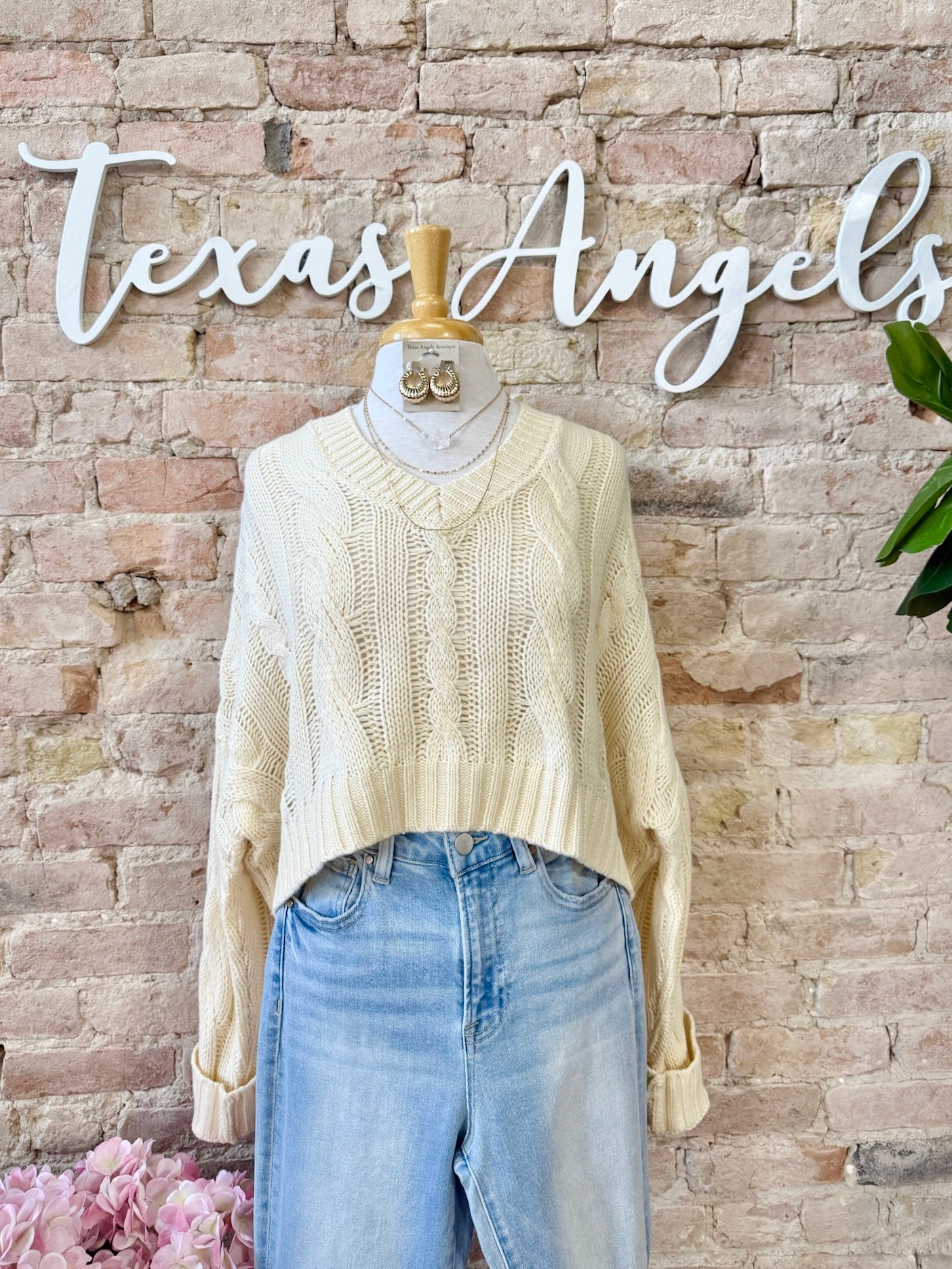 Special Kind Of Love Ivory Knit Sweater