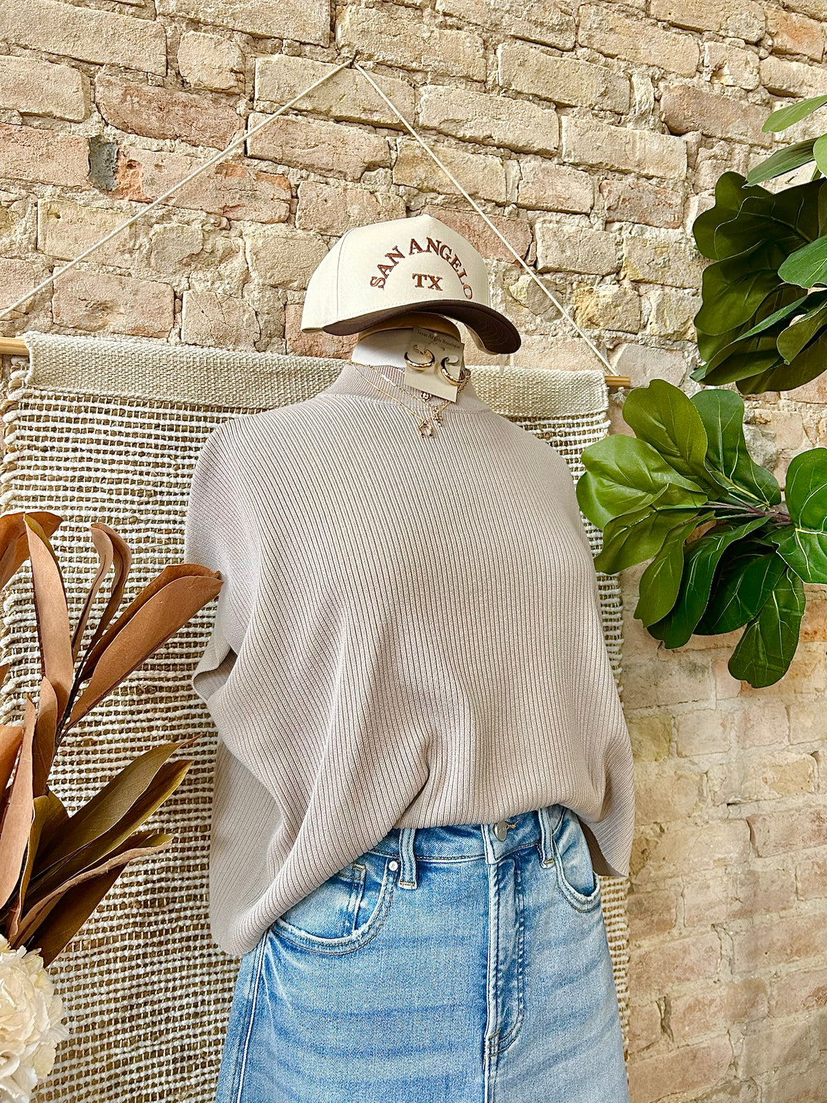 She's From Texas Mocha Crop Top