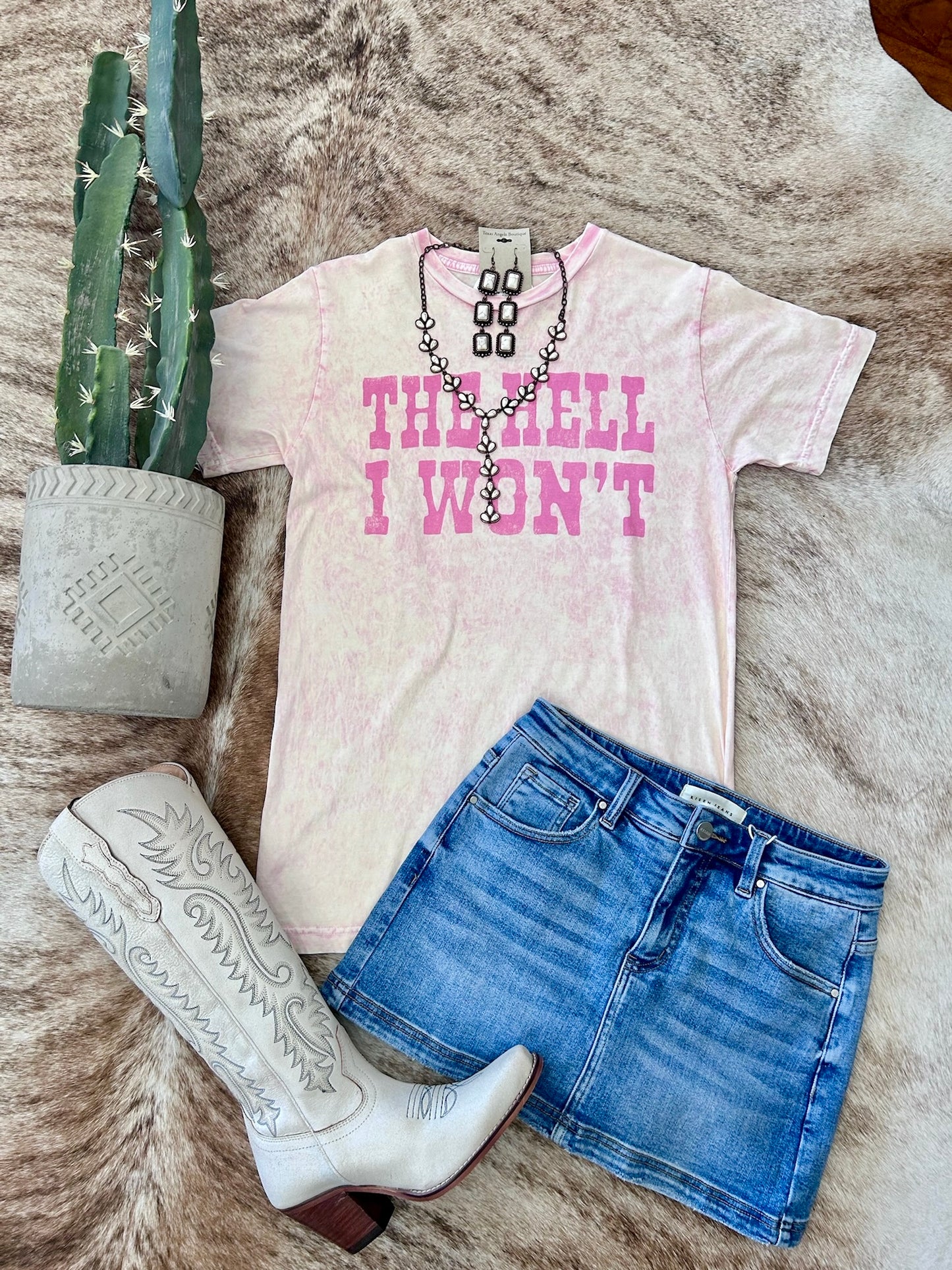 The Hell I Won't Graphic Tee