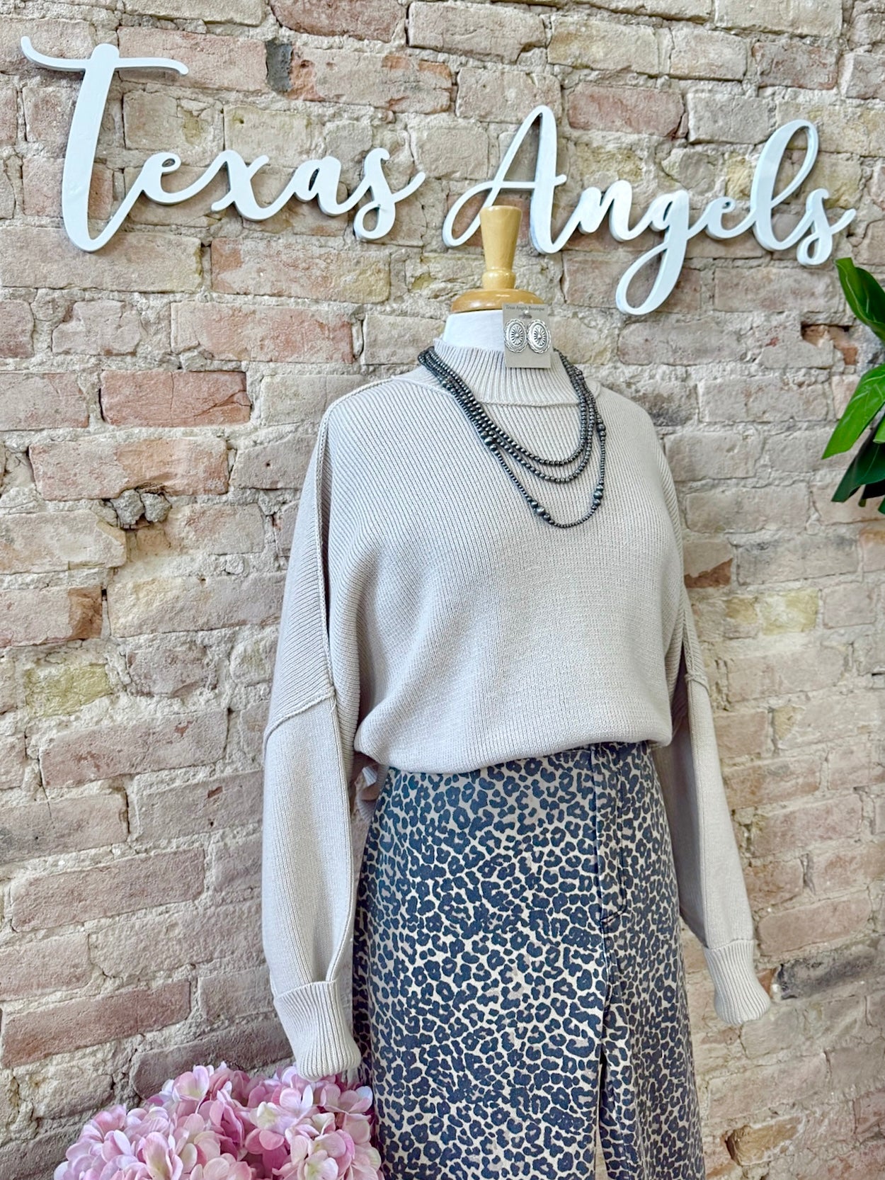 Basically The Best Beige Oversized Sweater