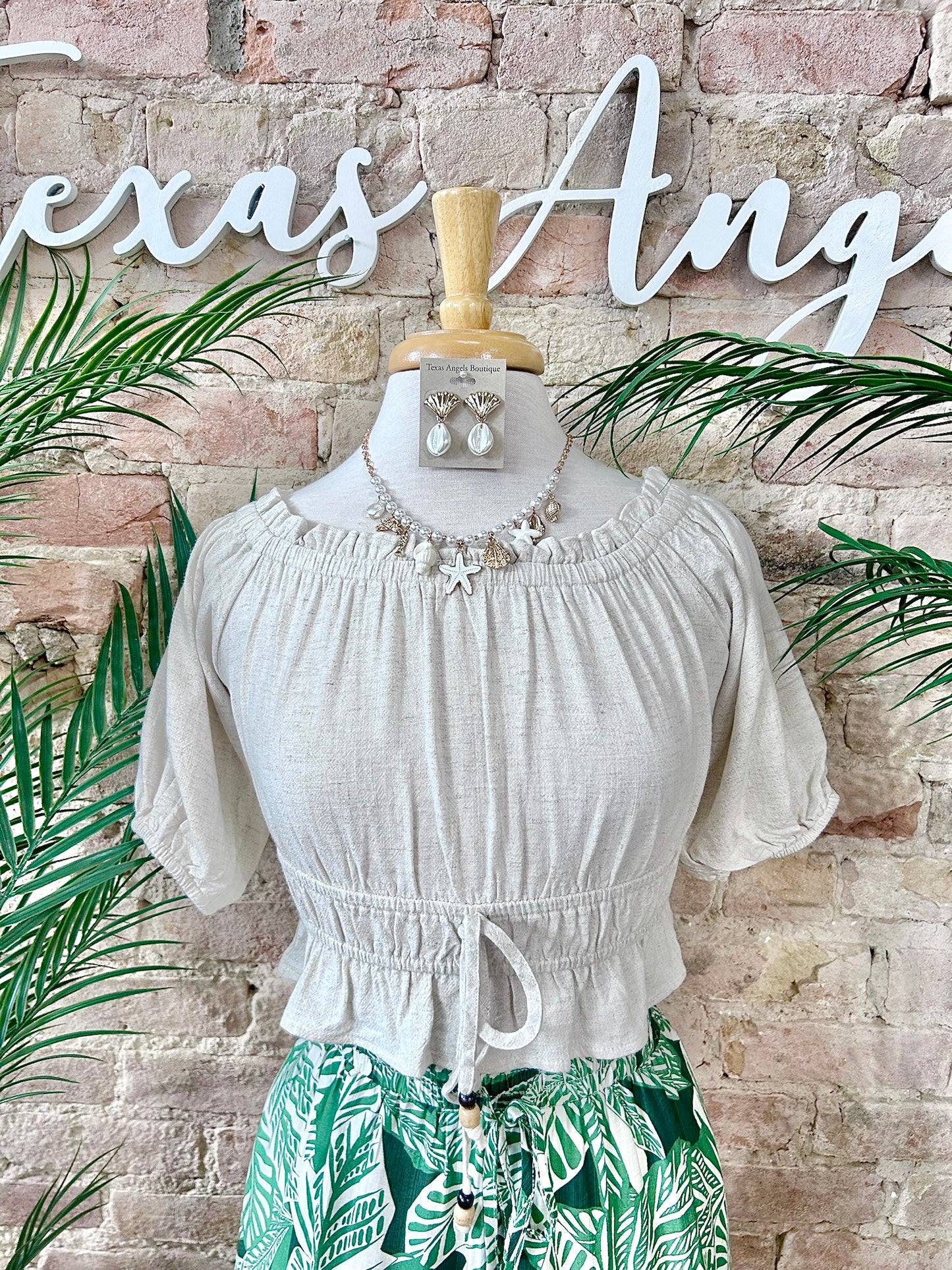 Lucky Linen Off Shoulder Blouse