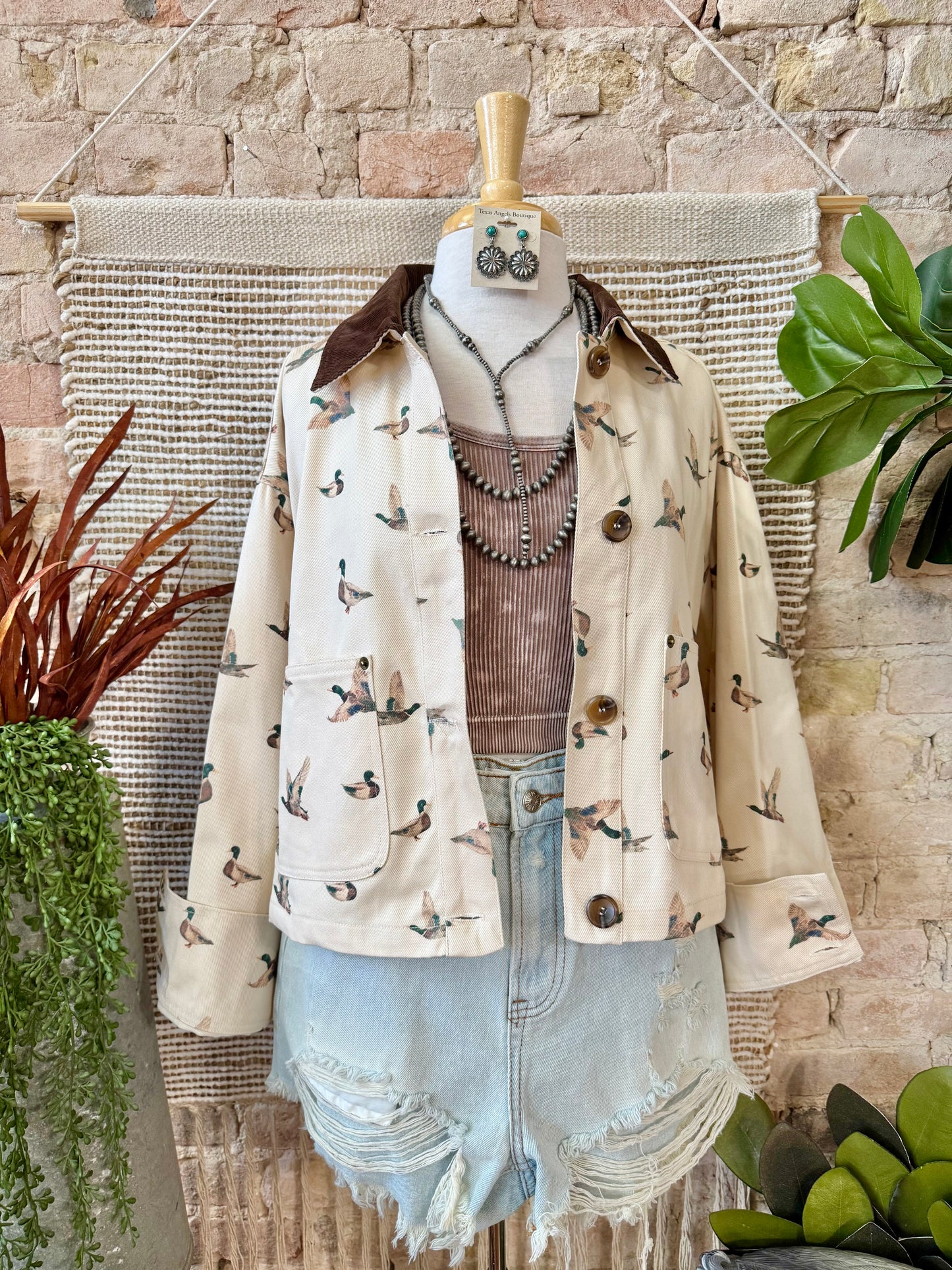 By The Creek Mallard Duck Corduroy Jacket