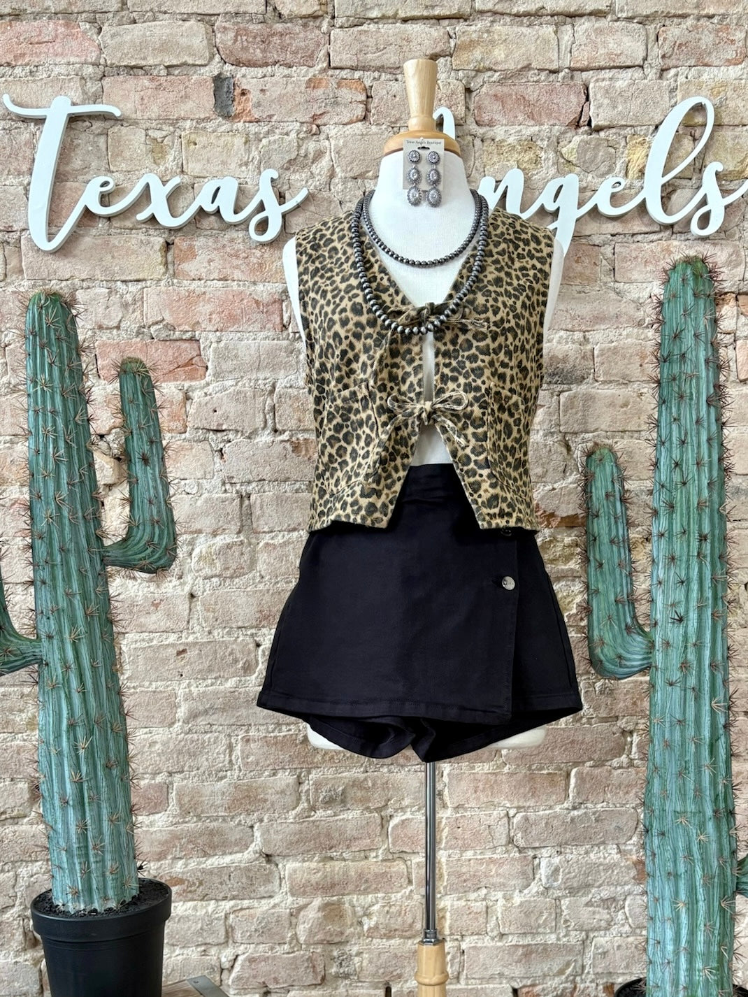 Late Nights Leopard Print Vest