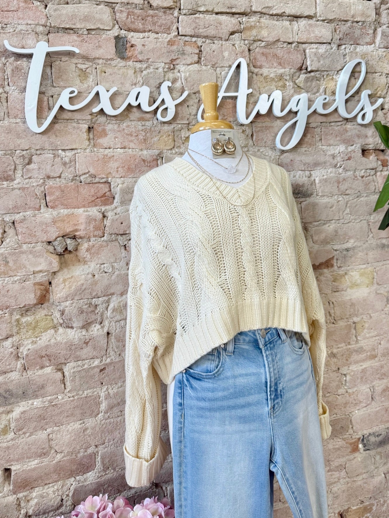Special Kind Of Love Ivory Knit Sweater