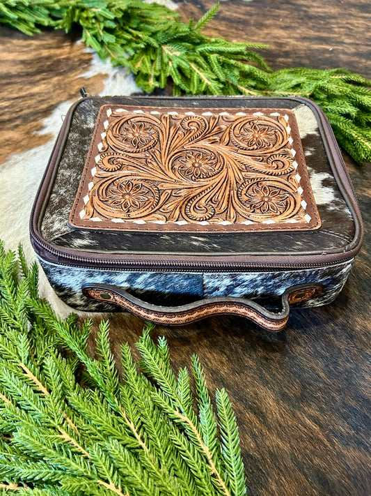American Darling Tooled Leather Jewelry Box