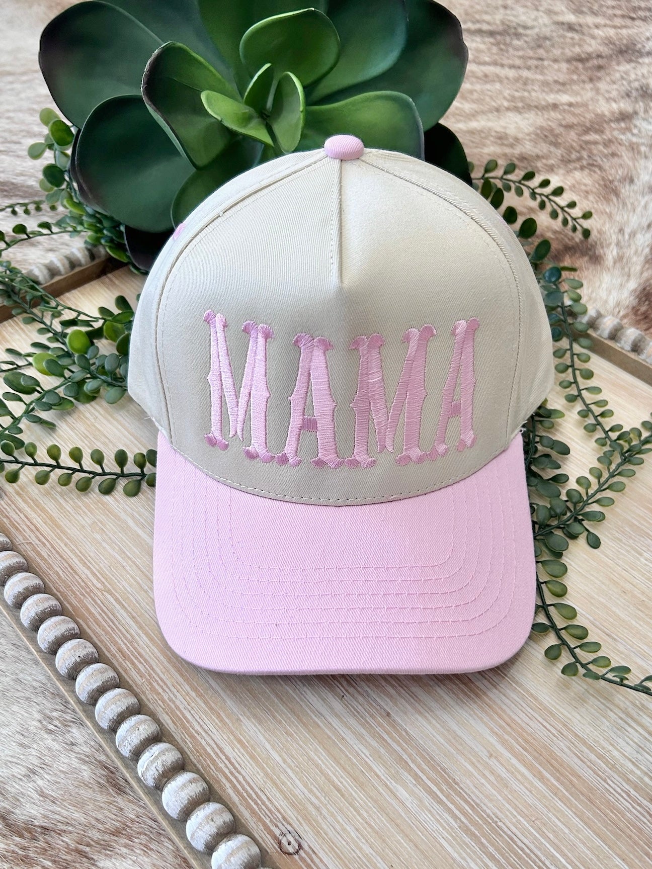 Pink Mama Embroidered Trucker Hat