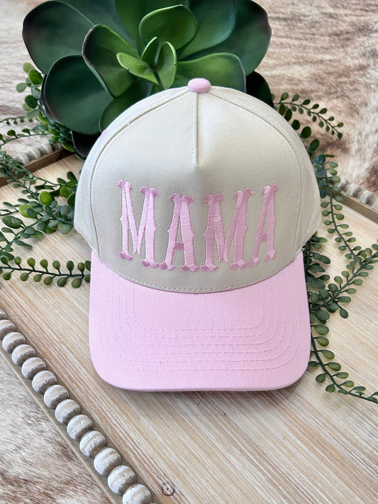 Pink Mama Embroidered Trucker Hat