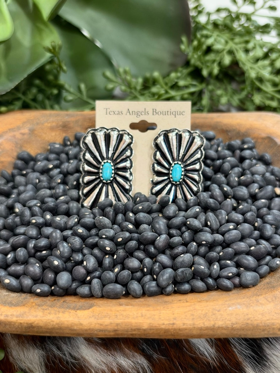 Silver Concho Earrings