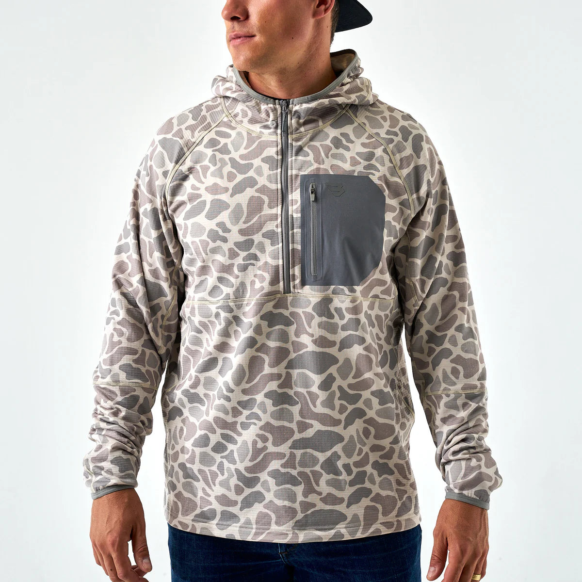 Burlebo Camo Quarter Zip Up